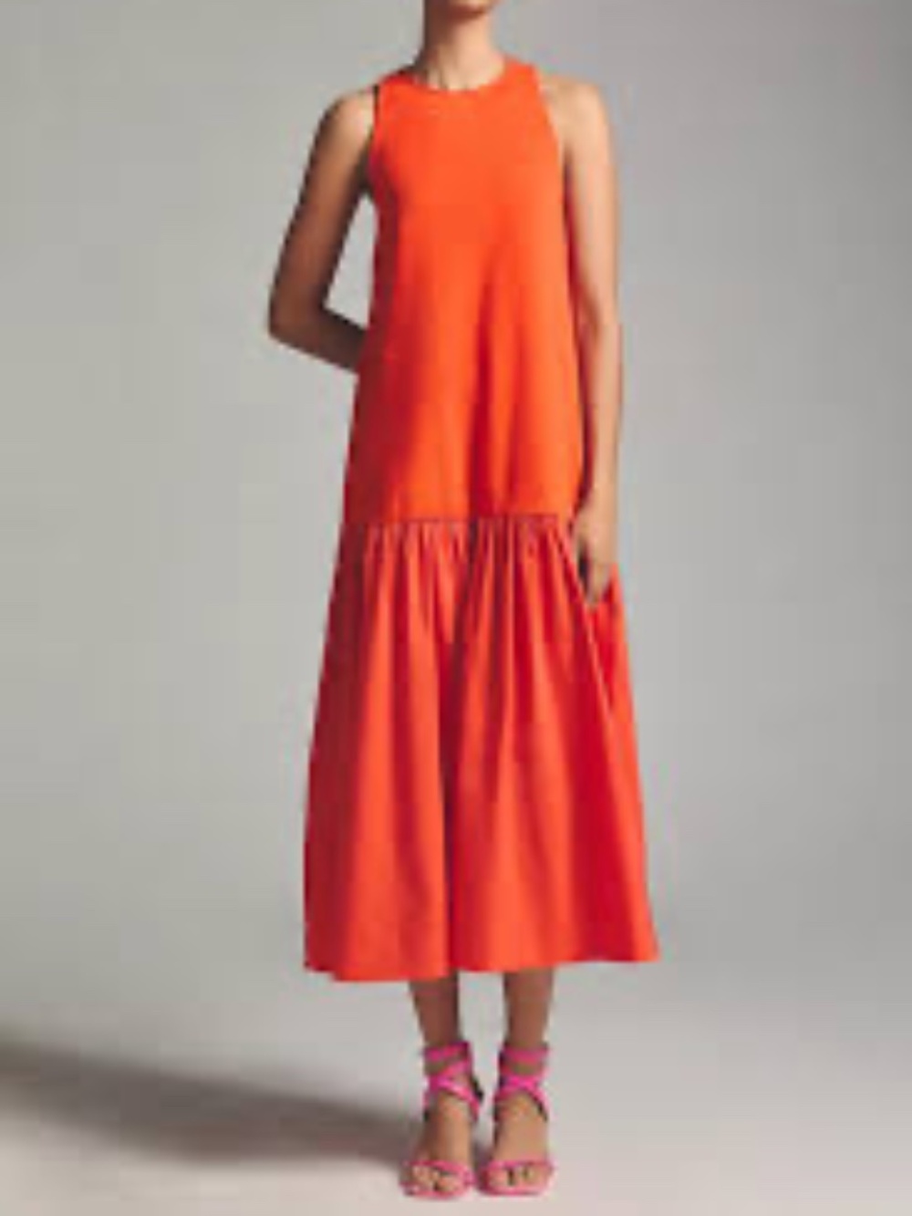 Anthropologie  Maeve Sleeveless Flounce Dress size small- Like New